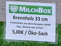 B19 - Ortausgang Leubas Richtung Kempten re Seite - Die Milchbox