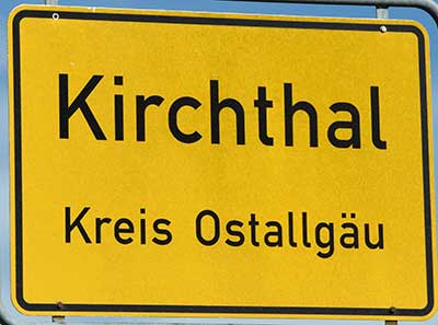 Kirchthal ist im Ostallgäu südlich von Seeg