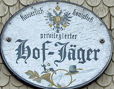 Hof-Jäger Nostalgieschild 