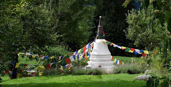 Stupa Buddha Haus im Allgäu