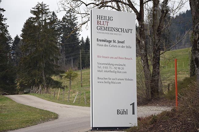 Die Heilig Blut Gemeinschaft mit der Eremitage St.Josef hat sich in Bühl niedergelassen