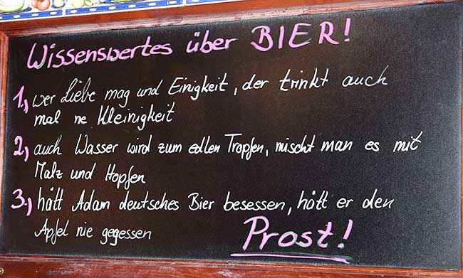 Wissenswertes über Bier - hier in Wertach beim Olivenbauer 2019