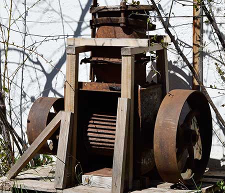 Diese Ossberger Turbine sollte in Österreich verschrottet werden, wurde gerttet und an der Stanglmühle in der Pfeiffermühle aufgestellt.