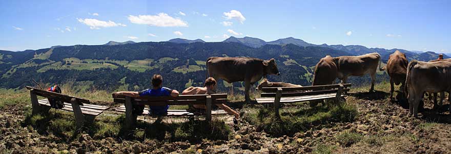 Salmaser Höhe - gigantscher Ausblick auf die Nagelfluhkette