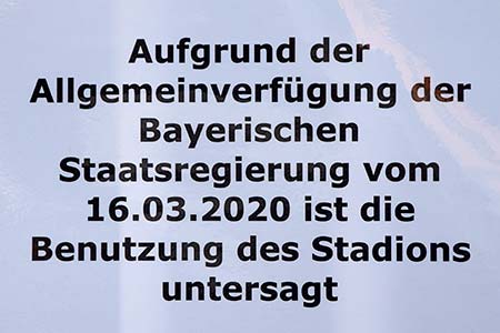 öffentliche Sportstätten - Covid 19 - gesperrt -> Lindenberg Sportstadion