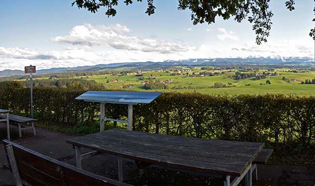 Siggener Höhe - Panorama Blick auf den Alpenhauptkamm