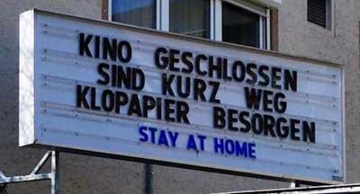 Stay at Home - Filmburg Sonthofen - Geschlossen wegen Klopapier besorgen