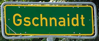 Gschnaidt - ist eine Hügel zwischen Frauentzell und Kimratshofen
