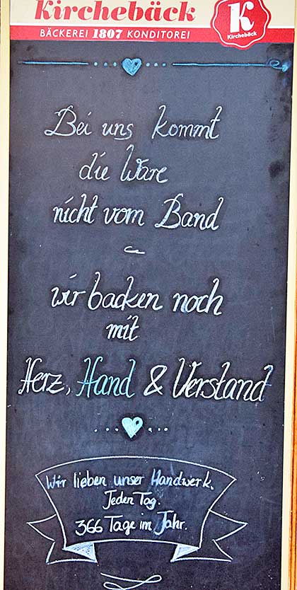 Kirchebäck Bad Hindelang - Bei8 uns kommt die Ware nicht vom Band, wir backen noch mit Herz, Hand und Verstand - 2020