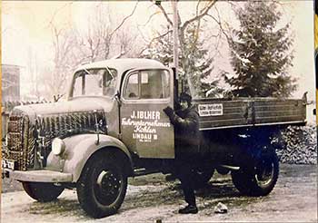 Josef Iblher mit dem Mercedes L 311 aus Lindau