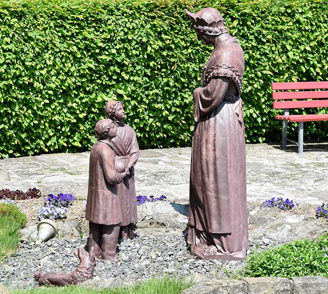 Die „schöne Dame“, wie sie von den Kindern genannt wurde, La Salette bei Leutkirch