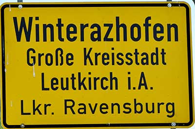 Winterazhofen ist Ortsteil von Leutkirch (Nachbarort)