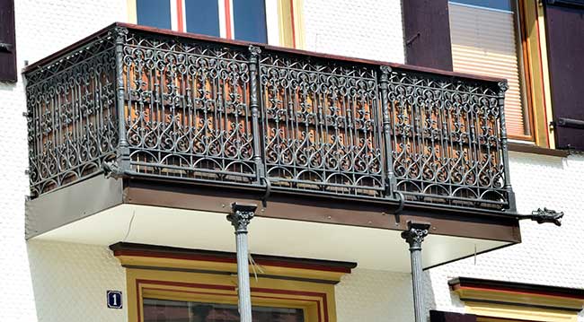 Gusseiserner Balkon in Lindenberg - Gründerzeit