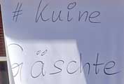 Covid 19 - Lockdown im Allgäu - Die Aktion Leere Stühle soll an den Freizeitwert der Gastronomie, Hotellerie und Gartenwirtschaft erinnern - kuine Gäschte kommen mehr