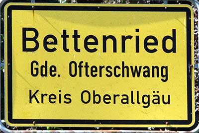 Bettenried ist Ortsteil von Ofterschwang - Bild klicken, Hüttendorf liegt direkt daneben