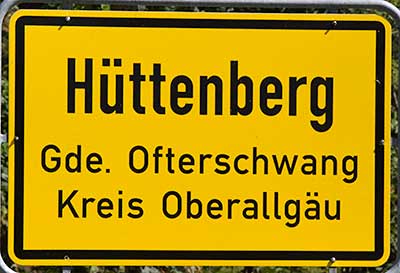 Hüttenberg ist Ortsteil von Ofterschwang - Bild klicken, Bettenried liegt direkt daneben 