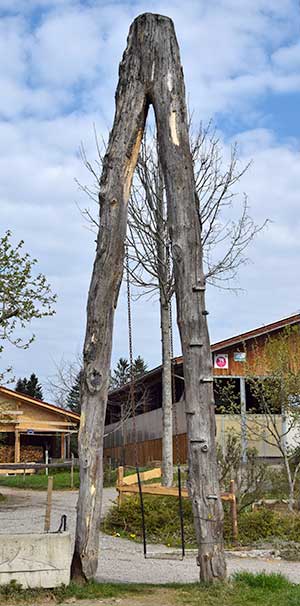 Schaukel auf einem Bauernhof in Sigmarszell