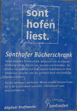 Sonthofer Bücherschrank - Allgäuer Kraftwerke 2020