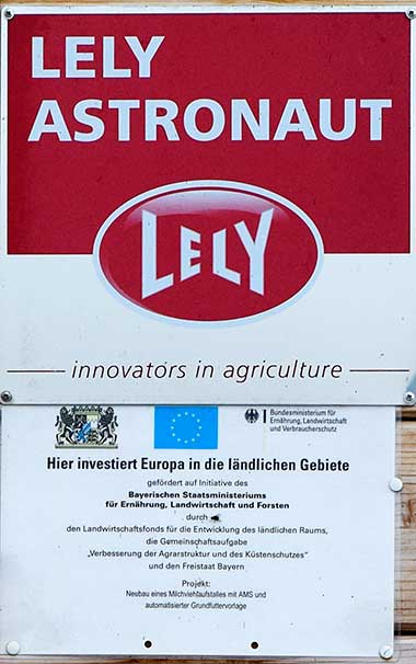 Lely Astronaut - Melkroboter mit der natürlichen Art zu melken in Heimen (Hopferau) - hier wird im Freistaat Bayern auch der Küstenschutz verbessert